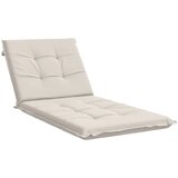  Jastučić za ležaljku GEMERT 100% poliester Bijela - Bijela 190 x 90 x 9 cm Melange | shoptok.hr
