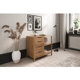 The Beds Niska komoda od punog hrasta u prirodnoj boji 95x80 cm Twig – | shoptok.hr