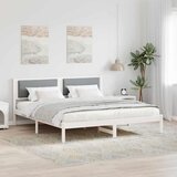  Krevetna konstrukcija s uzglavljem Svijetlo siva 180 x 200 cm | shoptok.hr