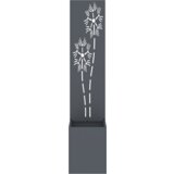 vidaXL Vrtni Sadič s Dekorativnom Pločom Antracitno siva 32 x 140 cm | shoptok.hr