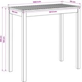  Stol za bar u vrtu Prirodna 108,5 x 55 x 105 cm | shoptok.hr