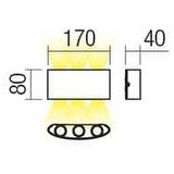  Redo 90226 - LED spoljašnje zidno svetlo FABO LED/6W/230V 3000K IP54 sivo | Eponuda.com