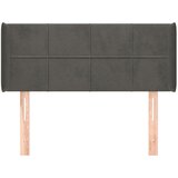  Uzglavlje s ušima tamnosivo 93x16x78/88 cm baršunasto | shoptok.hr