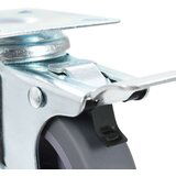  Okretni kotačići s dvostrukim kočnicama 4 kom 75 mm | shoptok.hr