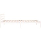 vidaXL Okvir za krevet od masivne borovine 100 x 200 cm bijeli | shoptok.hr