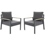 Rojaplast Tamno siva metalna vrtna fotelja Sibiu Duo – | shoptok.hr