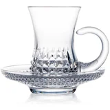Rogaška skodelica za kavo s podstavkom – diamond – set 2 kos