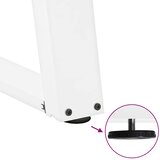  Noge za blagovaonski stol U-oblik 2 kom Bijele 80 x (72-73) cm Čelik | shoptok.hr