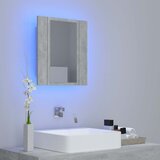  LED kupaonski ormarić s ogledalom siva boja betona akrilni | shoptok.hr