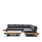 Kave Home Tamno siva/u prirodnoj boji vrtna garnitura aluminijska za 5 osoba Tosqueta – | shoptok.hr