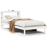 Maison Chic Posteljni okvir - Enojna postelja - Postelja za odrasle brez vzmetnice bel 75x190 cm trdna borovina-J11589, (21769877) | Shoptok.si