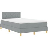  Krevet s opruga kutije Svijetlo siva 120 x 200 cm tkanina | shoptok.hr