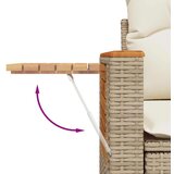 vidaXL 7-dijelni set vrtnih sofa s jastucima bež od poliratana bagrem | shoptok.hr