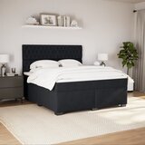  Krevet s oprugama i madracem crni 180x200 cm baršunasti | shoptok.hr