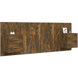  Uzglavlje za krevet s ormarićima boja hrasta konstruirano drvo | shoptok.hr