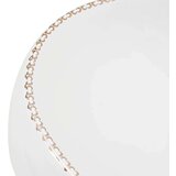 Nadgradni Nadpultni umivalnik bel ovalen 59x40x15 cm keramika | Shoptok.si