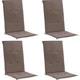  Jastuci za vrtne stolice 4 kom smeđesivi 120x50x3 cm od tkanine Cijene