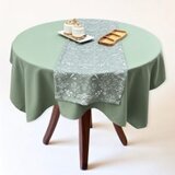 Set stolnjaka 140x180cm sa ranerom 40x140cm Zelena boja/Cvet ( 5010083zelenabojacvet ) Cene
