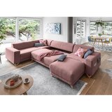 Miuform Ružičasta sklopiva/s prostorom za odlaganje kutna garnitura (s lijevim kutom/u obliku slova "U") Classy Sophie – | shoptok.hr
