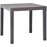 vidaXL Vrtna miza mocha 78x78x72 cm plastika, (20665707) | Shoptok.si