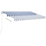  Samostojeća tenda na ručno uvlačenje 300 x 250 cm plavo-bijela | shoptok.hr