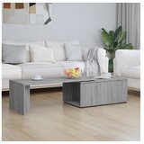  Stolić za kavu boja sivog hrasta 150x50x35 cm konstruirano drvo | shoptok.hr