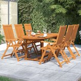  7-dijelni vrtni blagovaonski set od masivnog bagremovog drva | shoptok.hr