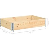  Visoka greda 50x100 cm trdna borovina, (20618686) | Shoptok.si