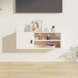  Zidni ormarić bijeli 80 x 30 x 30 cm od masivne borovine | shoptok.hr