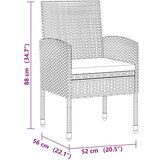  Zunanja jedilna garnitura 7-delna poli ratan črna, (20597961) | Shoptok.si