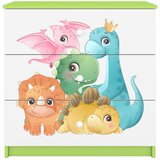  Dječja komoda - DINOSAURI - zelena | shoptok.hr