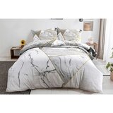 Kayoom POSTELJNINA 140/200 cm siva, zlate barve Slike