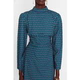 Trendyol Multicolored Waist Detailed Stand Collar Dress | shoptok.hr