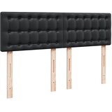  s oprugama i madracem crni 160 x 200 cm od umjetne kože | shoptok.hr