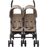  Otroški voziček za dvojčke taupe jeklen, (20802358) | Shoptok.si
