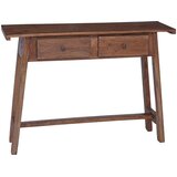  Stol s ladicama Smeđa 110 x 30 x 79 cm Čvrsto mahagonijsko drvo | shoptok.hr