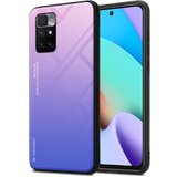 Cadorabo Ohišje, združljiv z Xiaomi v roza - modri - dvobarvni zaščitni pokrov iz silikona TPU in hrbta iz kaljenega stekla, (20589403) | Shoptok.si