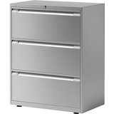 BISLEY Predalnik za obešalne mape ESSENTIALS, 2 vrsti, 3 predali, srebrn | Shoptok.si