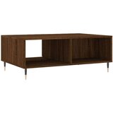 vidaXL Klubska mizica rjavi hrast 90x60x35 cm inženirski les | Shoptok.si