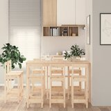  9-dijelni barski set od masivne borovine | shoptok.hr