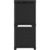 Police za izlaganje sa 6 kocki od tkanine 103x30x72,5 cm crne | shoptok.hr