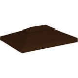  Pokrov za sjenicu s 2 razine 310 g/m&amp;sup2; 4 x 3 m smeđi Slike