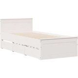  Okvir kreveta bez madraca s uzglavljem 75 x 190 cm od borovine | shoptok.hr