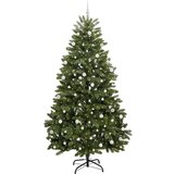vidaXL Umjetno božićno drvce S LED lampica Zelena 270 cm PVC i metal | shoptok.hr