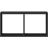 vidaXL Stenska omarica 60x16x30 cm črna inženirski les | Shoptok.si
