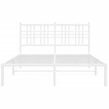  Metalni okvir za krevet s uzglavljem bijeli 120x200 cm | shoptok.hr