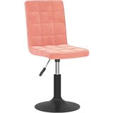  Vrtljivi jedilni stoli 4 kosi roza žamet | Shoptok.si