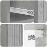  Stenski nočni omarici 2 pcs Betonsko siva 33 x 34,5 x 20 cm, (5000209577) | Shoptok.si