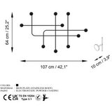 WALLXPERT metalna zidna kuka crne boje samara | ePonuda.com