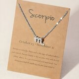 Ogrlica Zodijak - Srebrna / Škorpion KP29818 | Shoptok.si